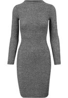 Women's ribbed dress URBAN CLASSICS - grey