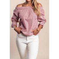 Bluza S Prugastim Printom, Crvena