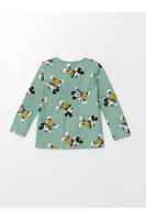 LC Waikiki Crew Neck Long Sleeve Printed Baby Boy Pajamas Set