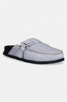 Tommy Jeans papuci mocasini pentru femei, din piele întoarsă TJW COMFORT SUEDE MULE