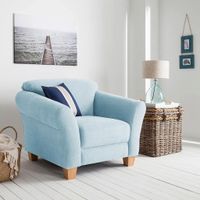 Sit & More KRESLO, textil, svetlomodrá