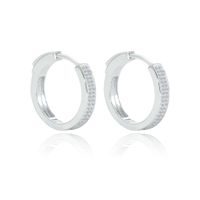 Olivie Strieborné 2cm KRUHY s poistkou 7275