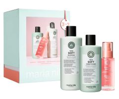 Darčeková sada na hydratáciu suchých vlasov s arganovým olejom Maria Nila True Soft Holiday Box + darček zadarmo