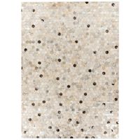 KOŽENÝ KOBEREC, 120/170 cm, sivá, strieborná