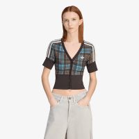 T-shirt adidas Checked V-Neck Shirt With Buttons Multicolor XS