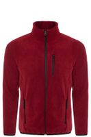 24601 Dewberry 5 Pocket Outdoor Full Zipper Fleece Jacket-BORDEAUX