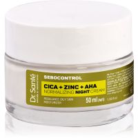 Dr. Santé Sebocontrol Cica + Zinc + AHA нормалізуючий нічний крем, регулюючий роботу сальних залоз 50 мл