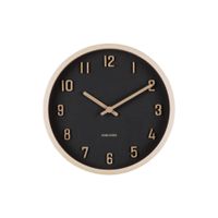 Karlsson NÁSTENNÉ HODINY čierna 22 cm