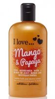 I Love... Cosmetics tuš gel in kopel - Bath & Shower Mango & Papaya 500 ml