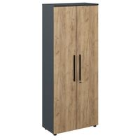 Voleo SKRINKA NA DOKUMENTY, antracitová, dub artisan, 80/196,4/40 cm