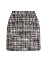 Sequined Tweed Mini Skirt
