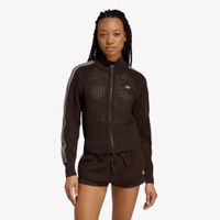 Φούτερ adidas Knitted Crochet Firebird Track Top Aurora Coffee S