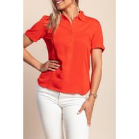 Kurzarmshirt, Rot