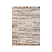 PLOCHO TKANÝ KOBEREC, 120/170 cm, tmavosivá, béžová