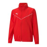 PUMA Sportska jakna 'TeamRise'  crvena / bijela