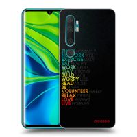 Silikónový čierny obal pre Xiaomi Mi Note 10 (Pro) - Motto života
