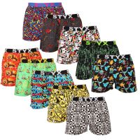 10PACK pánské trenky Styx art sportovní guma vícebarevné (10B112509501234) M