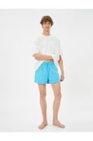 Koton Beach Shorts Water-Changing Tied Waist Mesh Lined