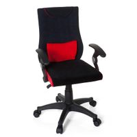 MID.YOU OTOČNÁ STOLIČKA PRE MLÁDEŽ, červená, čierna