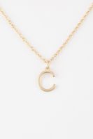 DEFACTO Women's C Letter Gold Necklace