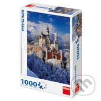 Zimný Neuschwanstein - puzzle z kategorie Města a stavby