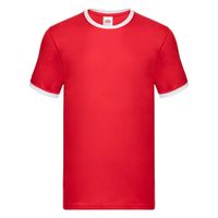 Men's red t-shirt Ringer Fruit of the Loom