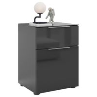 NOČNÝ STOLÍK, antracitová, 45/60/40 cm