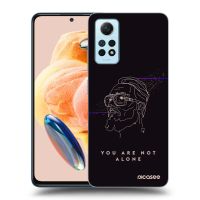 Silikónový čierny obal pre Xiaomi Redmi Note 12 Pro 4G - You are not alone