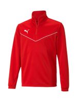 PUMA Sportska sweater majica 'TeamRise'  crvena / bijela