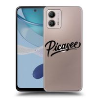 Silikónový prehľadný obal pre Motorola Moto G53 5G - Picasee - old logo - black