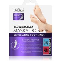 L’biotica Masks ексфолиращи чорапи за омекотяване и хидратиране кожата на краката. 1 чифт