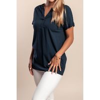 Bluza Kratkih Rukava, Tamnoplava
