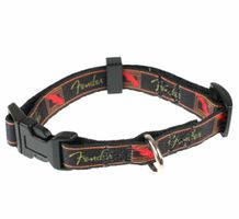 PERRIS LEATHERS - Hundehalsband - Fender - Schwarz/ Rot/Gelb S