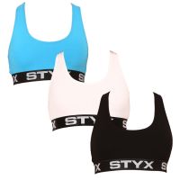 3PACK női melltartó Styx sport multicolor (3IP09019) S