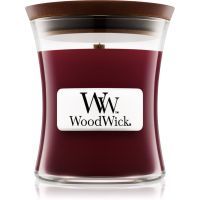 Woodwick Black Cherry mirisna svijeća s drvenim fitiljem 85 g