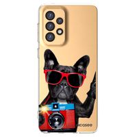 Silikónový prehľadný obal pre Samsung Galaxy A33 5G A336 - Francúzsky Buldoček