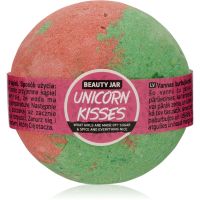 Beauty Jar Unicorn Kisses What Girls Are Made Of? Sugar & Spice And Everything Nice bomba za kupanje s mirisom jagode 150 g