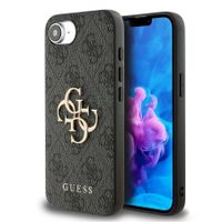 GUESS 4G METAL Zaščitni ovitek za Apple iPhone 16e / iPhone 17e GREY