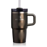 Stanley Quencher H2.O FlowState™ Fluted Tumbler lonček iz nerjavečega jekla s slamico majhen Gunmetal Shine 600 ml