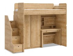 Multifunkčná vyvýšená posteľ cody modular - dub