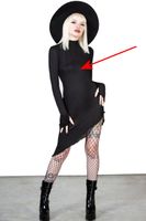 Damenkleider Schwarz - BESCHÄDIGT L