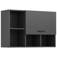 MID.YOU ZÁVESNÁ SKRINKA, antracitová, antracitová, 95/64/34 cm