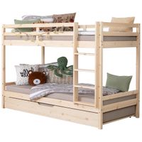 MID.YOU POSCHODOVÁ POSTEĽ, 90/200 cm prírodná farba