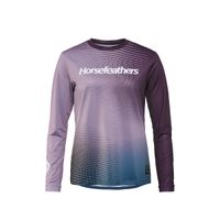 HORSEFEATHERS Dámsky bike dres Quantum LS - iris fade out PINK velikost L