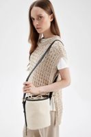 DEFACTO Women's Canvas Crossbody Bag