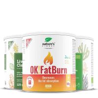 Nature's Finest Detox Fatburn | augu izcelsmes slaidināšanas detoksikācijas komplekts | jūras aļģu ekstrakts, mārdadzis, kurkuma, spirulīna | atbalsta