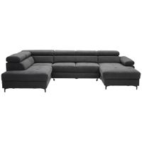 Stylife SEDACÍ SOUPRAVA, textil, barvy grafitu