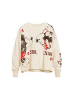 Desigual Sweater majica 'Mickey and Minnie Mouse™'  bež / crvena / crna