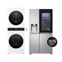 SET - LG WashTower WT1210WWF + Chladnička InstaView™ GSXE91MBAD