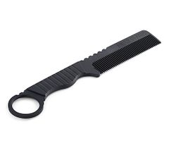 Karbónový hrebeň na vlasy a fúzy Angry Beards Combat Comb - čierny (GR-COMB-CARBON-COMBAT) + darček zadarmo